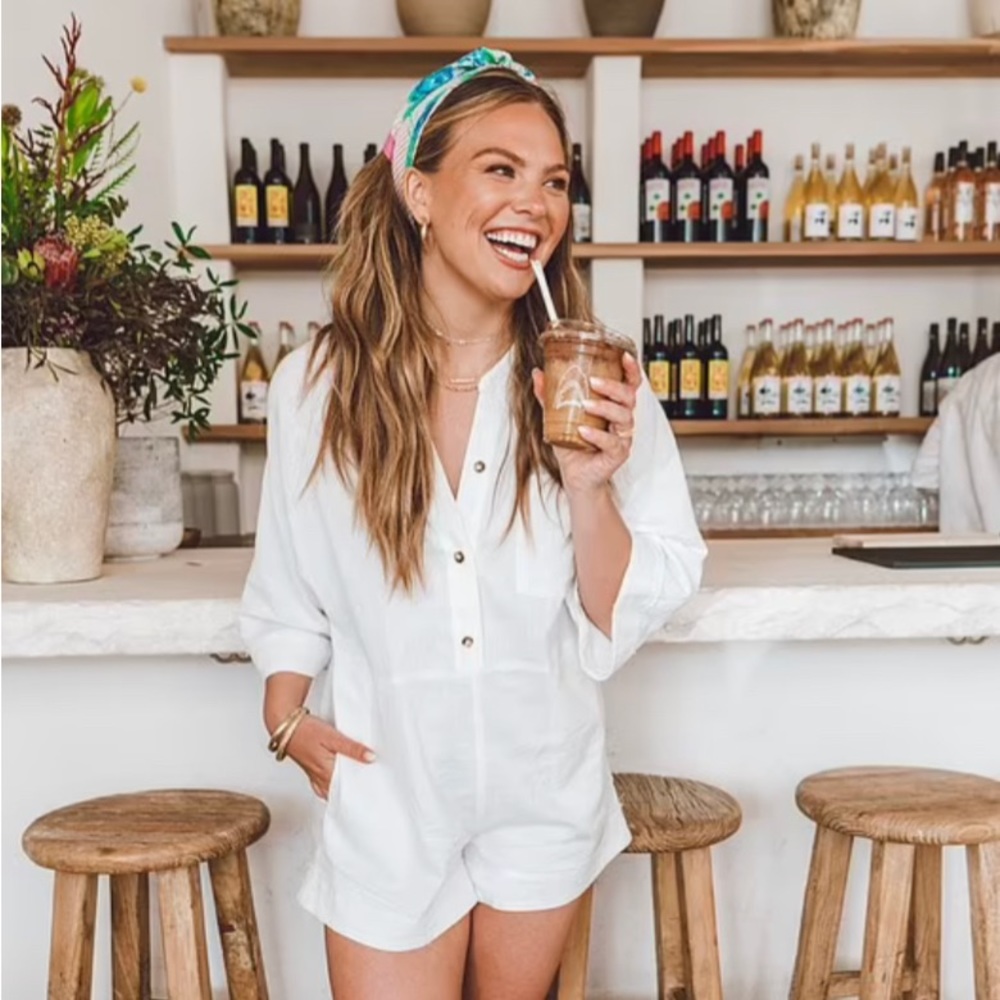 Show Me Your Mumu x Hannah Brown Linen Romper